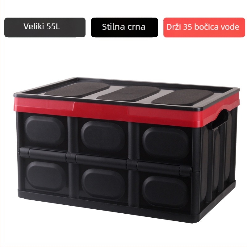 Sklopiva kutija za pohranu za auto i dom, za prtljažnik, ljepilna ugradnja