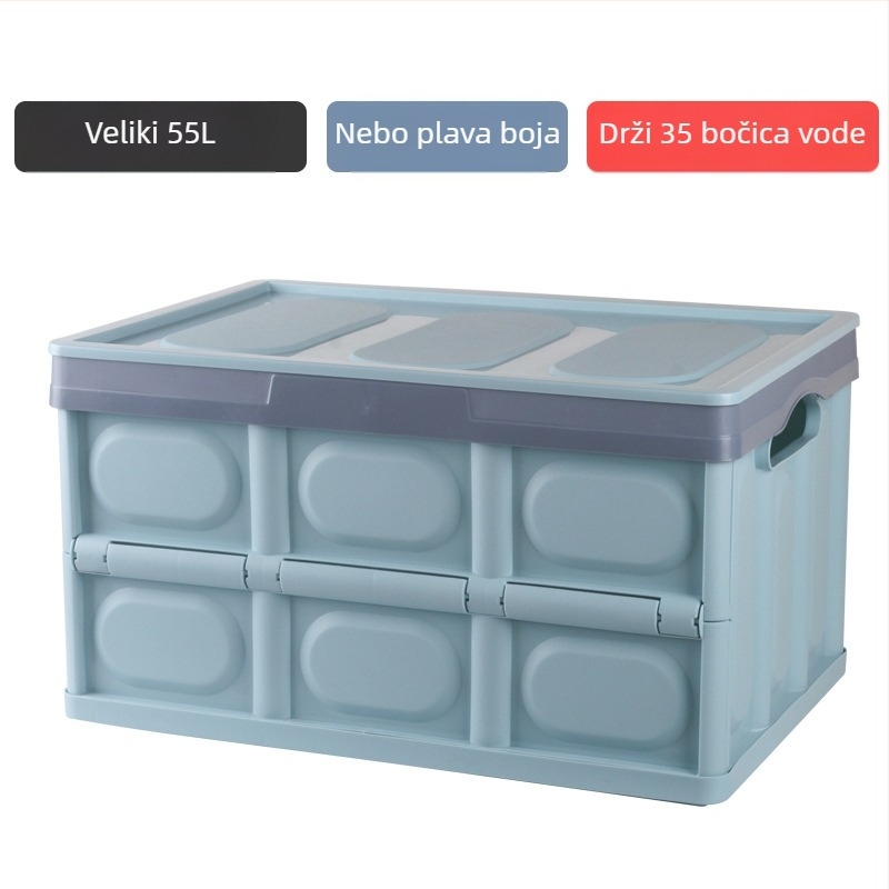 Sklopiva kutija za pohranu za auto i dom, za prtljažnik, ljepilna ugradnja