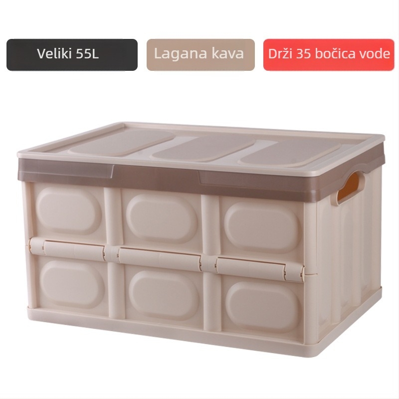 Sklopiva kutija za pohranu za auto i dom, za prtljažnik, ljepilna ugradnja