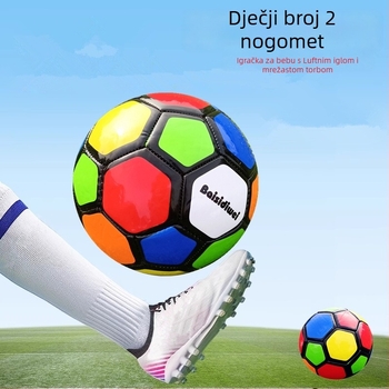 Napuhljiva dječja nogometna igračka od PVC-a, broj 2, mogućnost tiska logotipa, pogodna za nogomet i druge igre s loptom