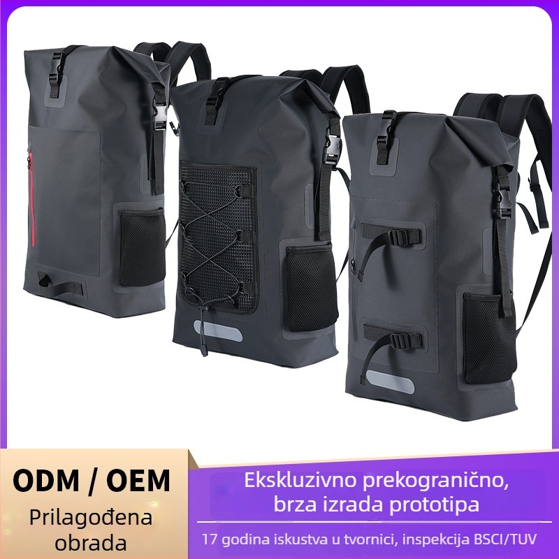 Outdoor vodootporni ruksak 30L, TPU/PVC, vodootporna tkanina, unisex odrasli, za planinarenje, plivanje, rafting