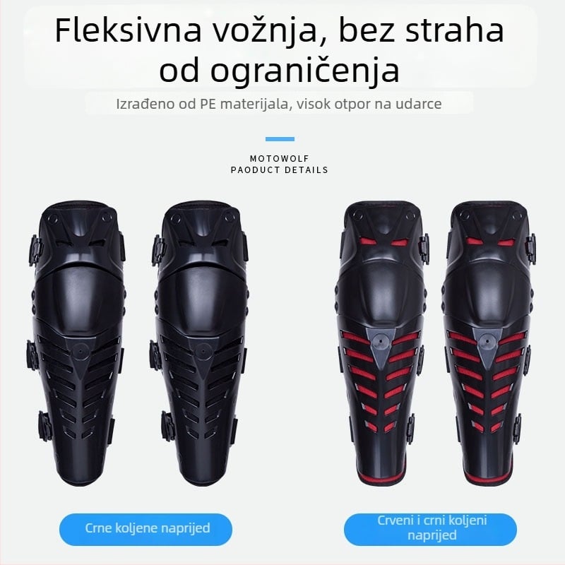 Off-road zaštitni komplet za motocikl s zaštitom prsa i leđa, koljena i lakata, od poliester vlakana