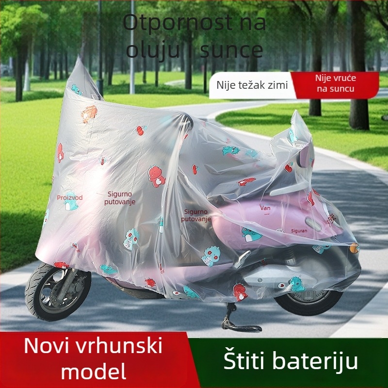 Pokrov za električno vozilo s kišnom zaštitom, zaštitom od prašine i UV zaštitom, jednostavan stil