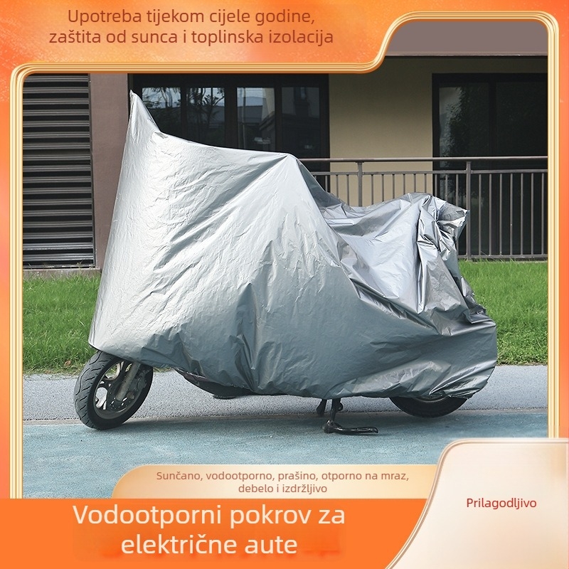 Pokrov za električno vozilo s kišnom zaštitom, zaštitom od prašine i UV zaštitom, jednostavan stil