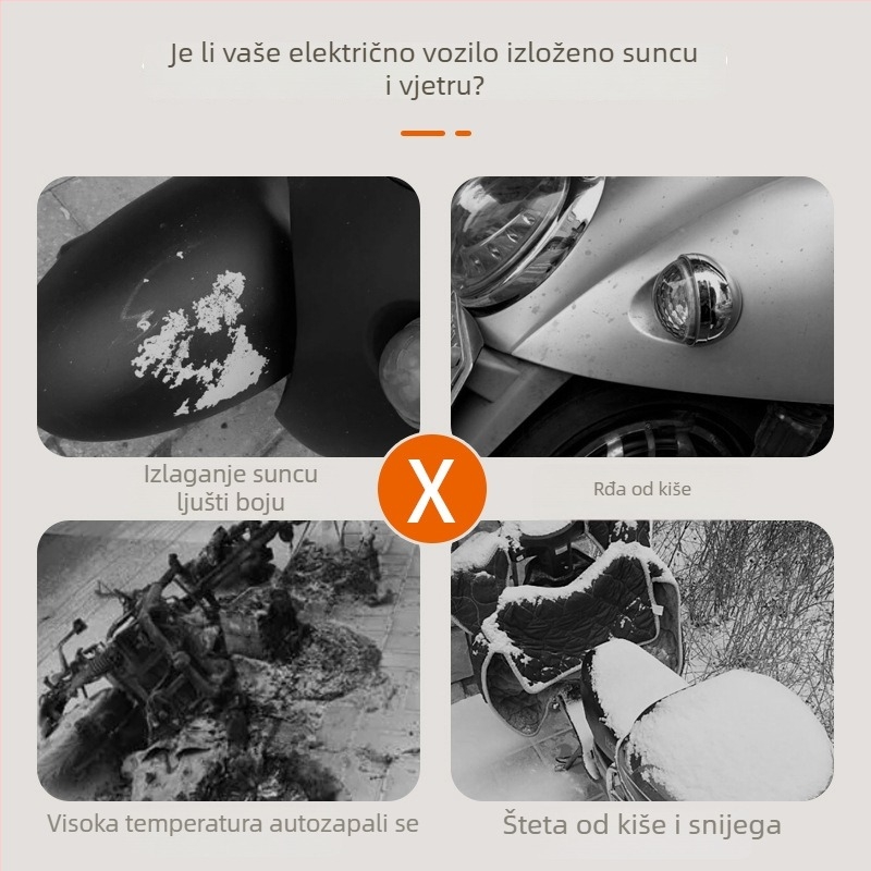 Pokrov za električno vozilo — vodootporan, UV zaštita, zaštita od prašine, debeli materijal (vodootporan; UV zaštita; zaštita od prašine; debeli materijal)