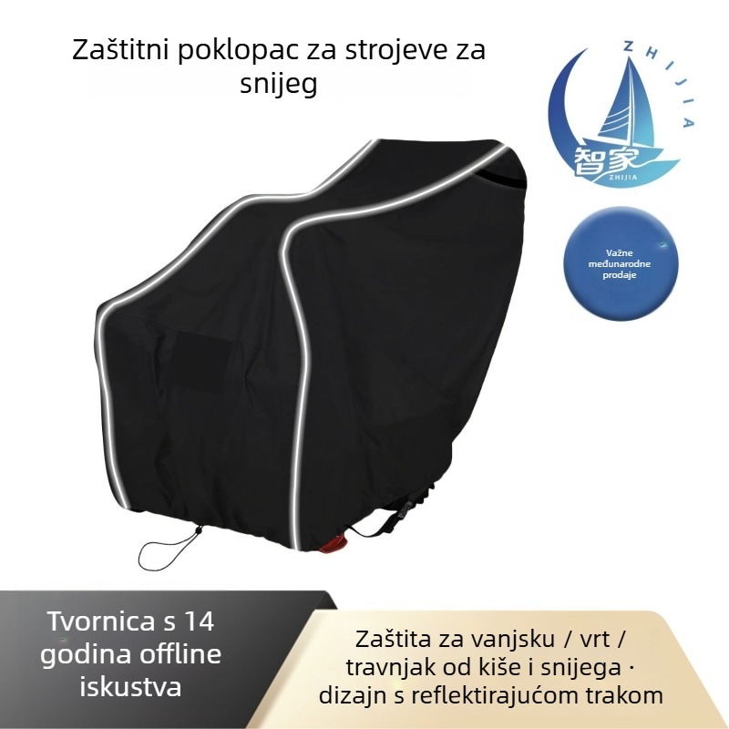 Zaštitni navlaka za stroj za odrivanje snijega, četiri godišnja doba, poliester, model cxc, unisex, s reflektirajućom trakom