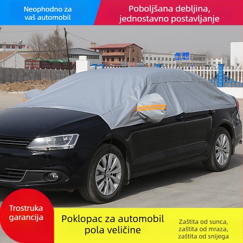 Auto suncobran za prednje staklo, polukrevetno pokrivalo, debeli snježni štit, izolacija topline
