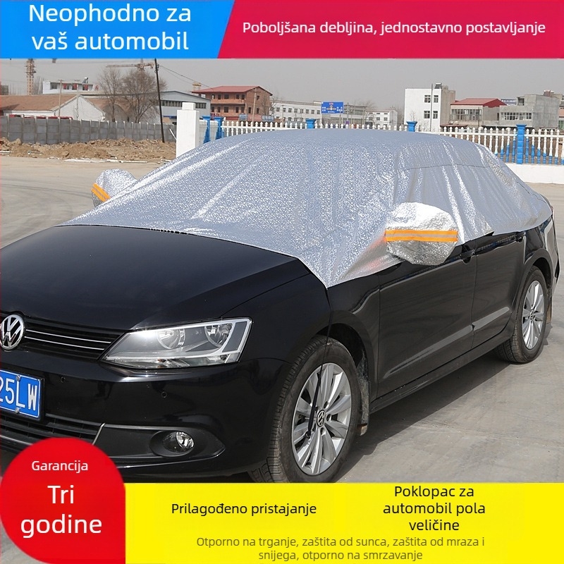 Auto suncobran za prednje staklo, polukrevetno pokrivalo, debeli snježni štit, izolacija topline
