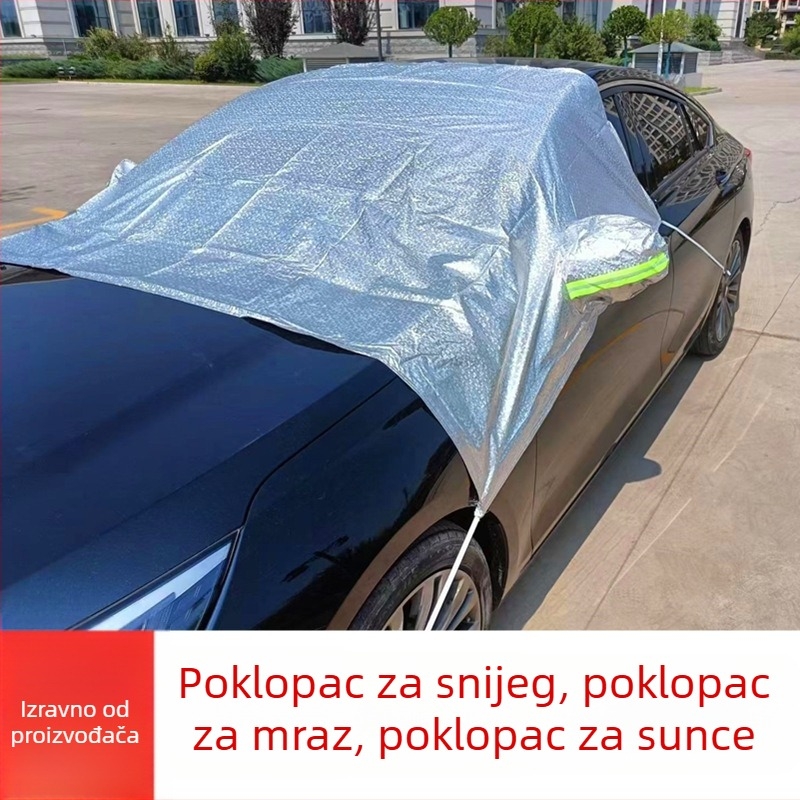 Auto suncobran za prednje staklo, polukrevetno pokrivalo, debeli snježni štit, izolacija topline