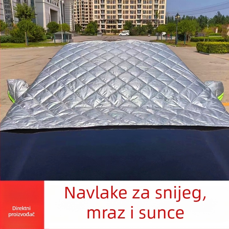 Auto suncobran za prednje staklo, polukrevetno pokrivalo, debeli snježni štit, izolacija topline
