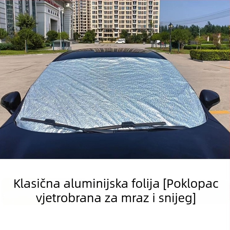 Auto suncobran za prednje staklo, polukrevetno pokrivalo, debeli snježni štit, izolacija topline