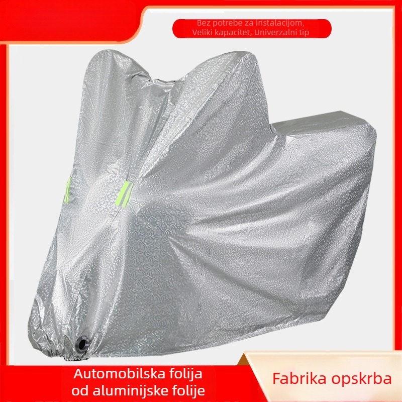 Pokrov za električno vozilo – prašna zaštita, UV zaštita, materijal aluminijske folije, jednostavan stil