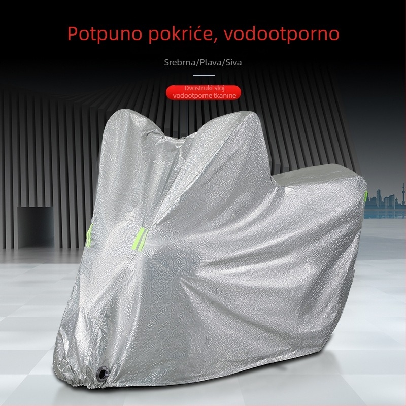Pokrov za električno vozilo – prašna zaštita, UV zaštita, materijal aluminijske folije, jednostavan stil