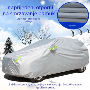 Navlaka za automobile za sve sezone s debelim izolacijskim platnom za sunce i kišu. Materijal: pamuk baršun; Prilagodba: Da; Kompatibilni modeli: Različiti automobili; Broj proizvoda: ltao595519174641