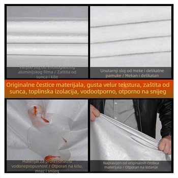 Navlaka za automobile za sve sezone s debelim izolacijskim platnom za sunce i kišu. Materijal: pamuk baršun; Prilagodba: Da; Kompatibilni modeli: Različiti automobili; Broj proizvoda: ltao595519174641