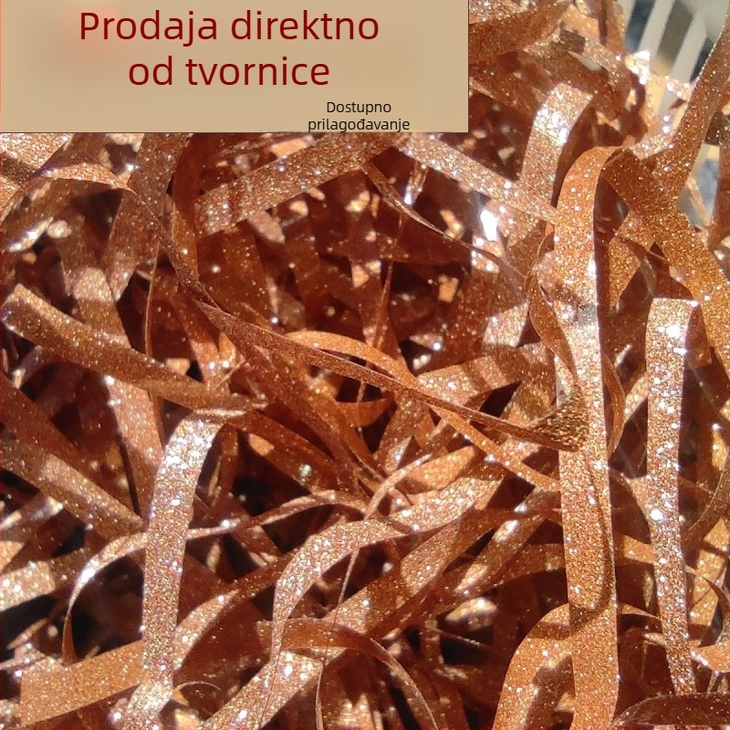 Sjajna rafija trava – DIY dekorativni materijal za vjenčane ukrase i punjenje (pakiranje: OPP, materijal: plastika, kategorija: rafija)