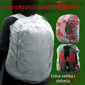 Jednokratna zaštitna navlaka za ruksak – za putovanja i aktivnosti na otvorenom, vodootporna, otporna na prašinu, ojačana