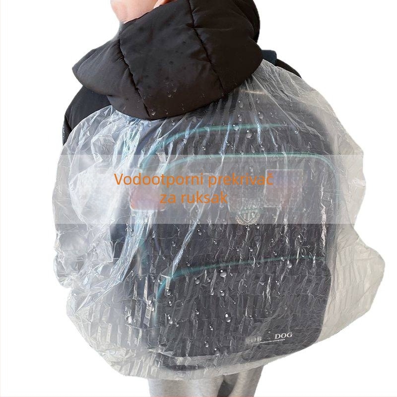 Jednokratna zaštitna navlaka za ruksak – za putovanja i aktivnosti na otvorenom, vodootporna, otporna na prašinu, ojačana