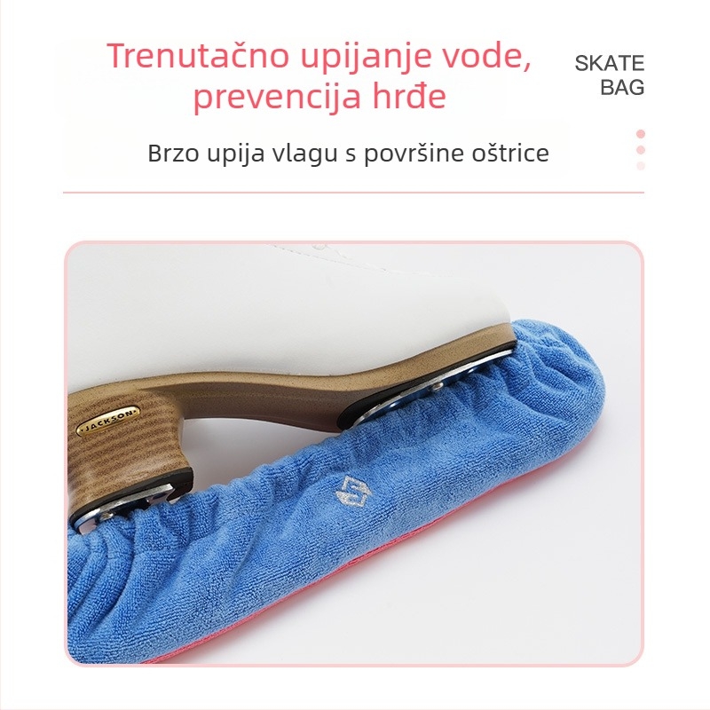 SKFORCE Zaštitnik oštrice klizaljke za Figure Skating – mekani zaštitni pokrov, upijač, antikorozivni