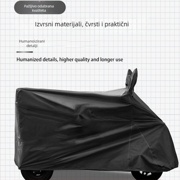 Navlaka za električno vozilo, Navlaka za kišu za trokolno vozilo, Oxford tkanina, Debljeni materijal, Jednostavan stil