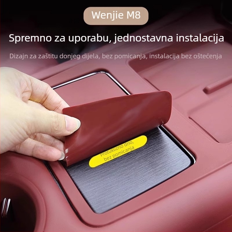 Silikon podložak za središnju konzolu s bežičnim punjenjem za Wenjie M8 — zaštita od ogrebotina i prašine, kod proizvoda WTX-004