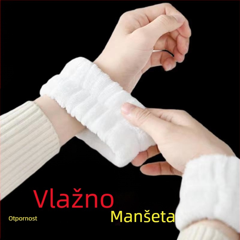 Narukvica za pranje lica, tkanina koja upija znoj, jednostavan unisex dizajn, otporna na pranje i vlagu