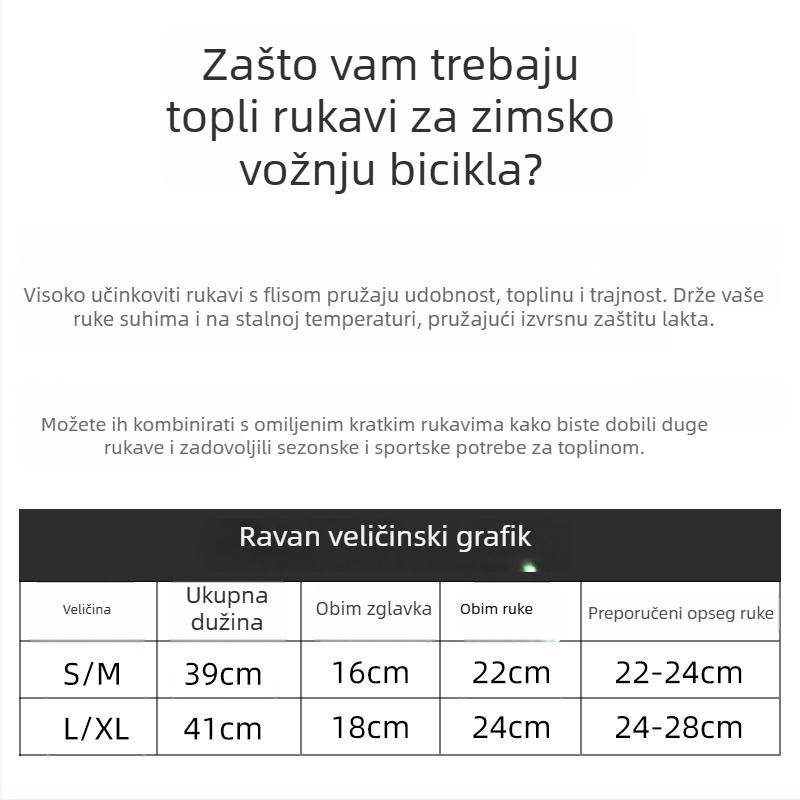 Unisex navlake za ruke od najlona i elastana s fleksom iznutra, za jesen-zimu vožnju biciklom, otporne na vjetar