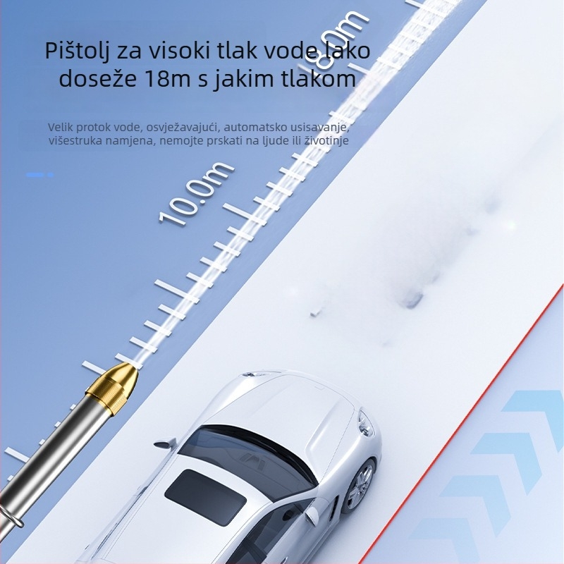 Pranje automobila visokotlačnim teleskopskim crijevom, Materijal poliester PVC, Model YJ-B6556, Brand Yiju