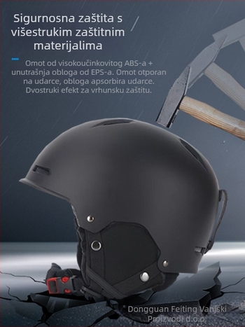 Zimska skijaška kaciga, unutarnja all-in-one kaciga, ABS+EPS, Zhonghengxing, siječanj 2025, pogodna za djecu, mlade i odrasle