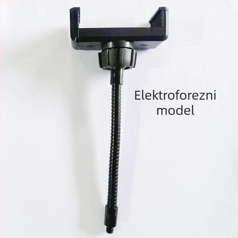 Ring svjetlo s fleksibilnom cijevi i držačem za telefon za uživo prijenos — metalno tijelo, model Hose, dodatna oprema za osvjetljenje