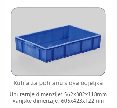 Ekstra debela kutija s poklopcem – HDPE, injekcijsko lijevanje, debljina zida 4–6 mm, nosivost 100 kg, za dijelove i alate