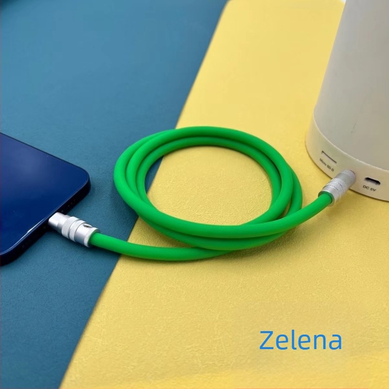 Lightning na 3,5 mm AUX audio kabel za iPhone u automobilu – 6-jezgreni vodovi, zlatni konektori, tekući silikon 6.0 mm, CCC certificiran