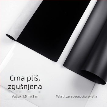 Pozadinska tkanina za dokumentnu/portretne/proizvodnu fotografiju; Veličina 1.5–3 m; U paketu je figura