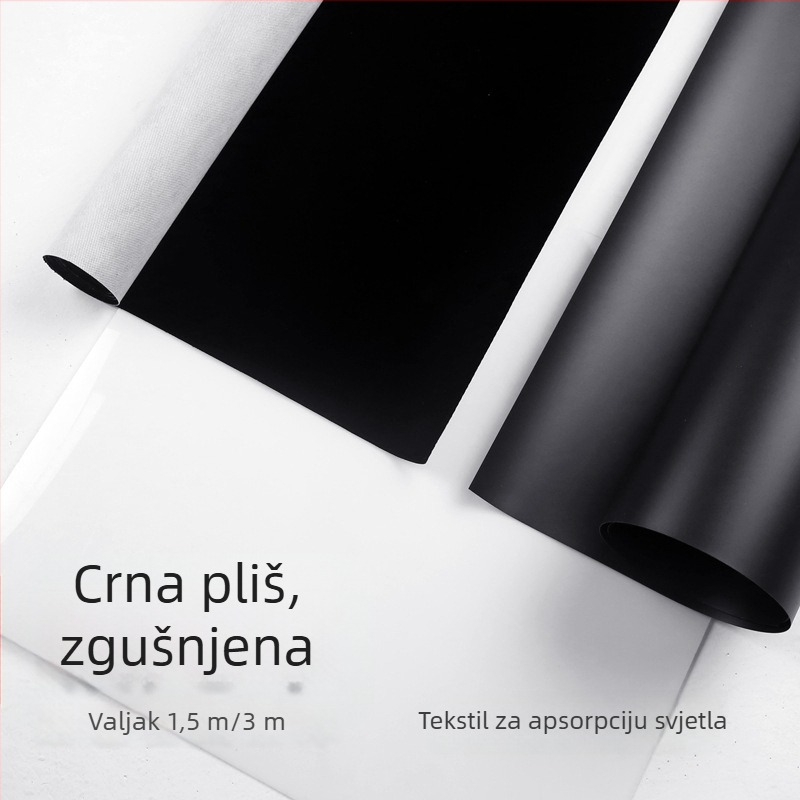 Pozadinska tkanina za dokumentnu/portretne/proizvodnu fotografiju; Veličina 1.5–3 m; U paketu je figura