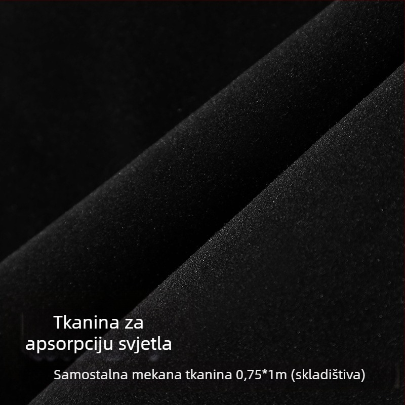 Pozadinska tkanina za dokumentnu/portretne/proizvodnu fotografiju; Veličina 1.5–3 m; U paketu je figura