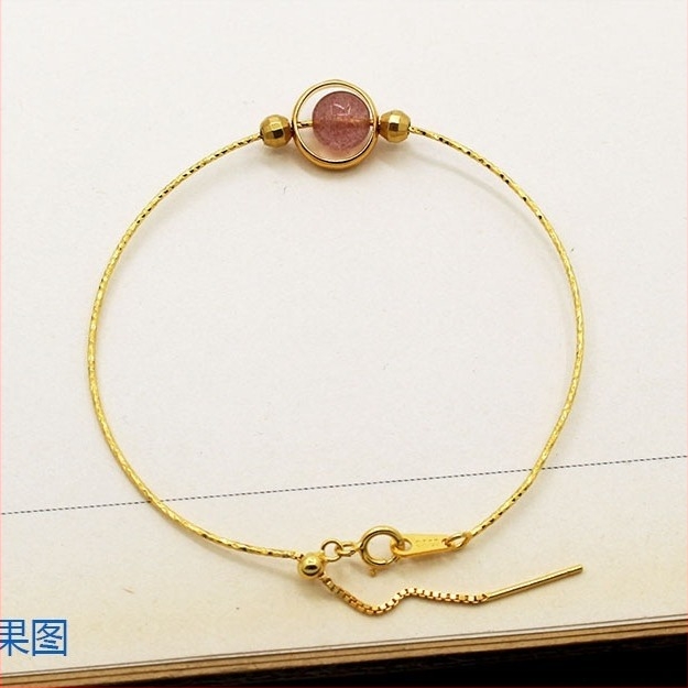 Narukvica – prilagodljiva, srebro 925, cvjetni motiv, teleskopski dizajn, silikonirani element u obliku srca