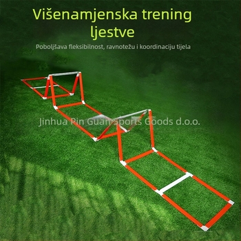 Višestruka agilna ljestvica za trening Crown – materijal PP, prilagodljiva, pogodna za košarku i nogomet, podrijetlo Jinhua, Zhejiang