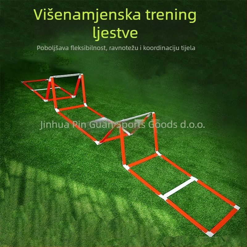 Višestruka agilna ljestvica za trening Crown – materijal PP, prilagodljiva, pogodna za košarku i nogomet, podrijetlo Jinhua, Zhejiang