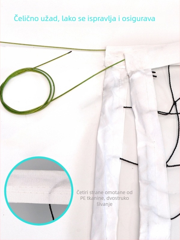 Mreža za odbojku – za odbojku na plaži, PVC materijal, šivanje strojem, tisak loga, mogućnost prilagodbe