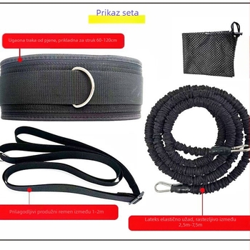 Trener za vuču s podesivom dužinom za plivanje - latex trak za jačanje ruku, model NBW-tls046, brend Male Bowan