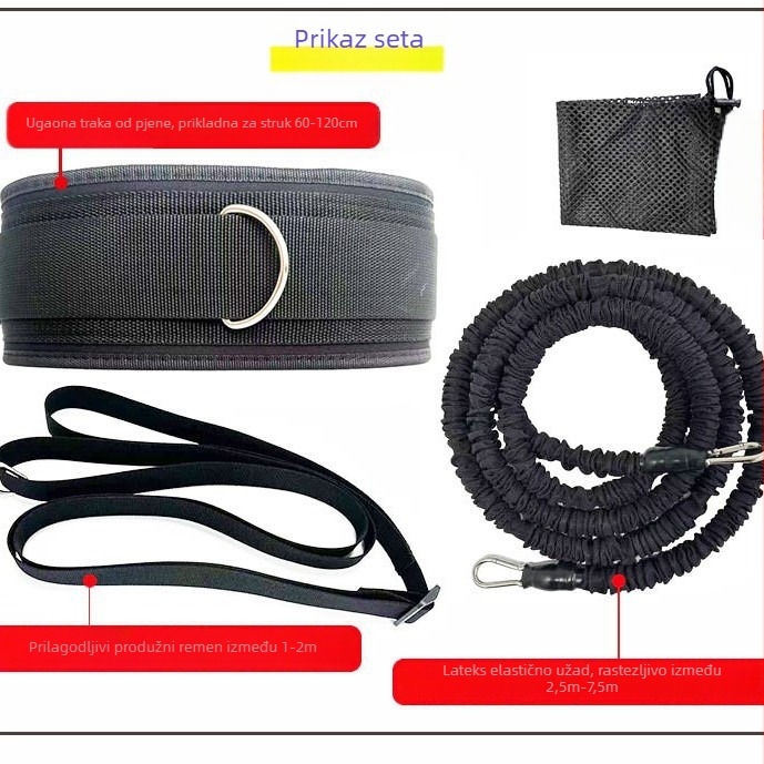 Trener za vuču s podesivom dužinom za plivanje - latex trak za jačanje ruku, model NBW-tls046, brend Male Bowan