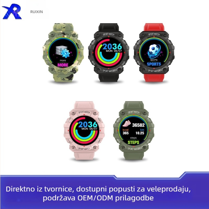 Pametni sat s kružnim TFT zaslonom, praćenje pulsa i zasićenja kisikom u krvi, brojanje koraka, praćenje sna