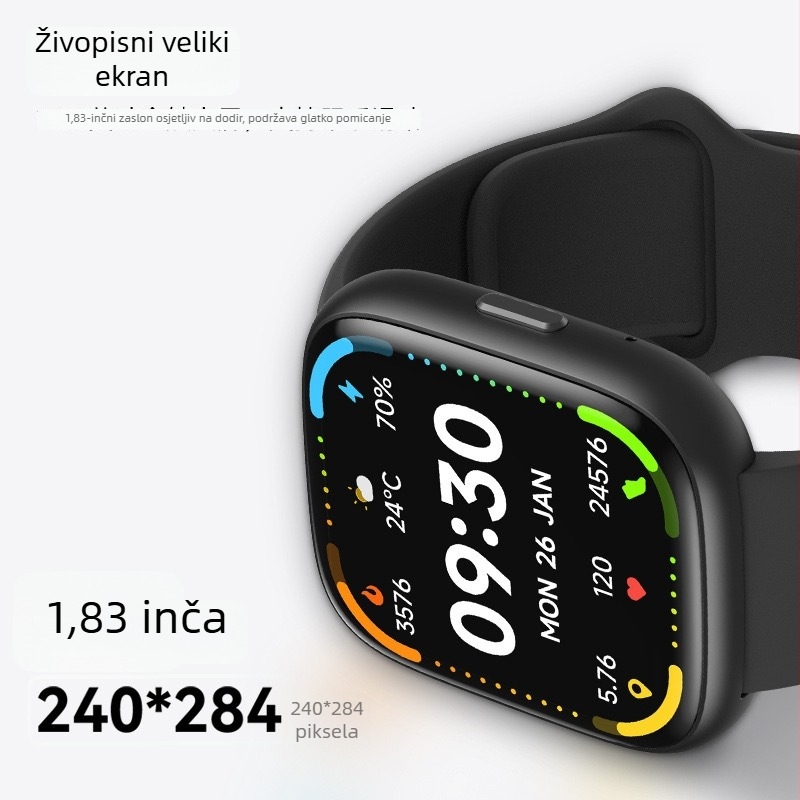 IDW26 pametni sat s Bluetooth pozivima, praćenjem otkucaja srca i razine zasićenja kisikom, brojanje koraka, Android kompatibilno, TFT zaslon