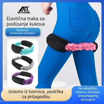Raztezni pojas/joga uže – Huge movement, rekviziti za jogu za fitness i trening gluteusa i čučnjeva