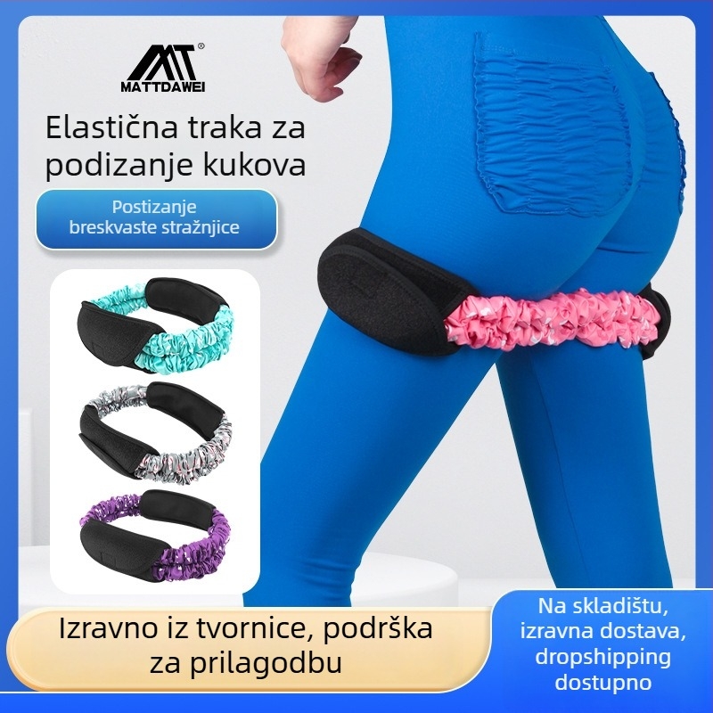 Raztezni pojas/joga uže – Huge movement, rekviziti za jogu za fitness i trening gluteusa i čučnjeva