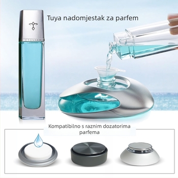 Tekući parfem za automobil – Tuya/Etonner, staklena boca, cvjetni miris Lily of the Valley, aplikacija na sjedalo, isparavanje više od 90 dana