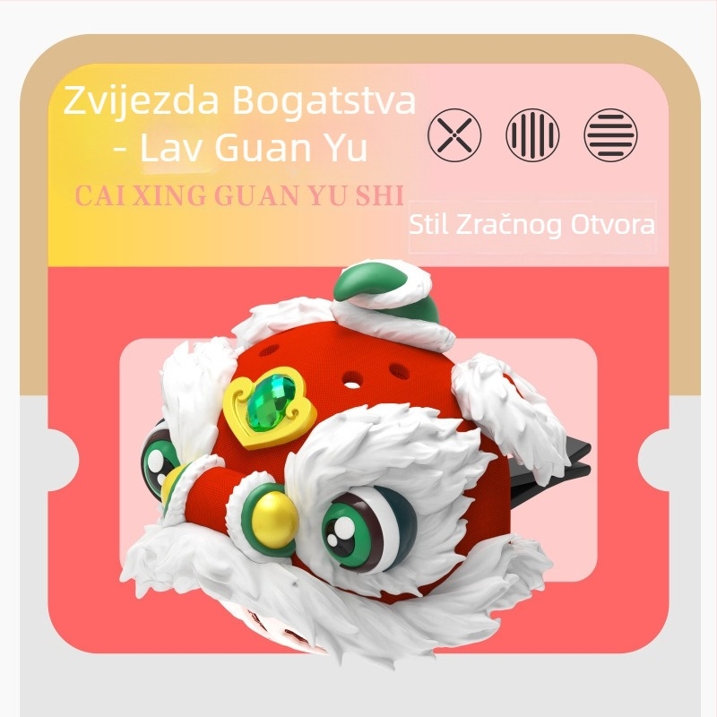 GEEKFUN Ples zmaja i buđenje lava — držač parfema za auto, privjesak za zračni otvor, plastika, aromatičan, orijentalni miris