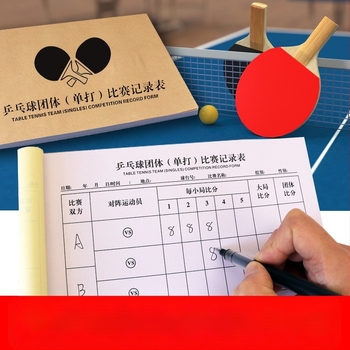 Tablica za bodovanje s karticom zamjene i taktičkom pločom za košarku, nogomet, badminton i stolni tenis; papir, 500 listova, ispis logotipa, prilagodba