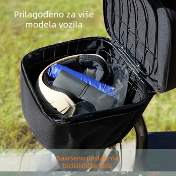 Gemeisi 30L kiš za kišnicu za košaru električnog bicikla – vodootporna Oxford tkanina, zaštita od sunca za unutarnju košaru, šifra proizvoda 2501, pogodno za vožnju biciklom