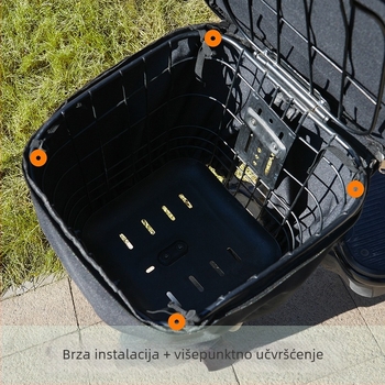 Gemeisi 30L kiš za kišnicu za košaru električnog bicikla – vodootporna Oxford tkanina, zaštita od sunca za unutarnju košaru, šifra proizvoda 2501, pogodno za vožnju biciklom